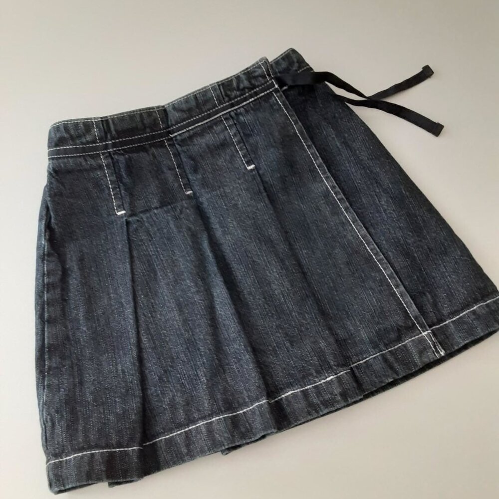 JACADI Pleated Wrap Skirt girls size 8